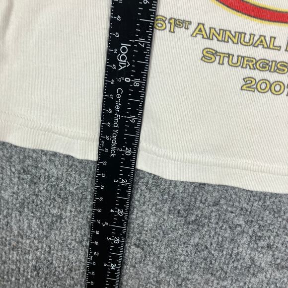 High Fever Top Womens Size L-XL White Bike Rally Sturgis Vintage - Picture 4 of 8